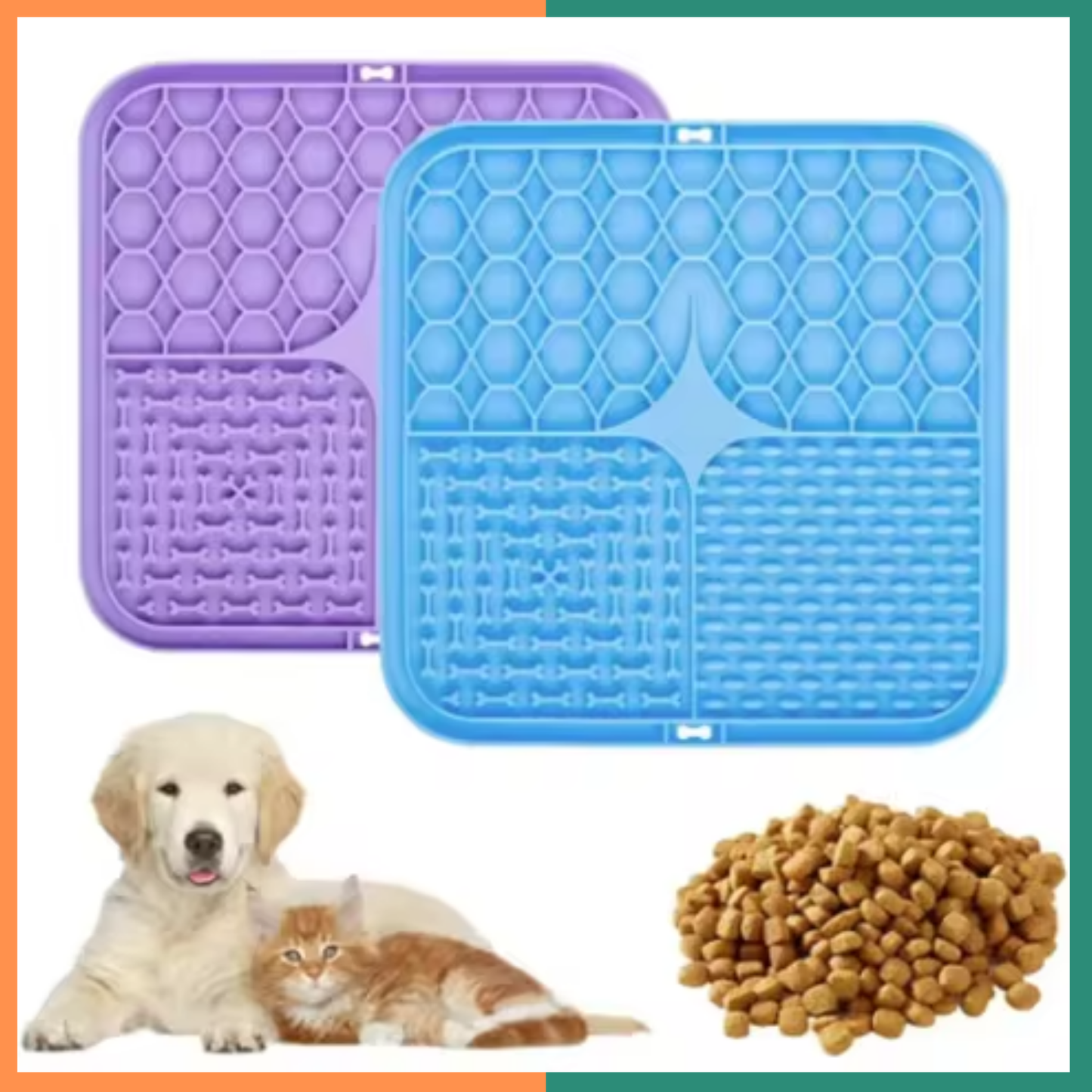 Pet Silicone Lick Mat for Dogs & Cats