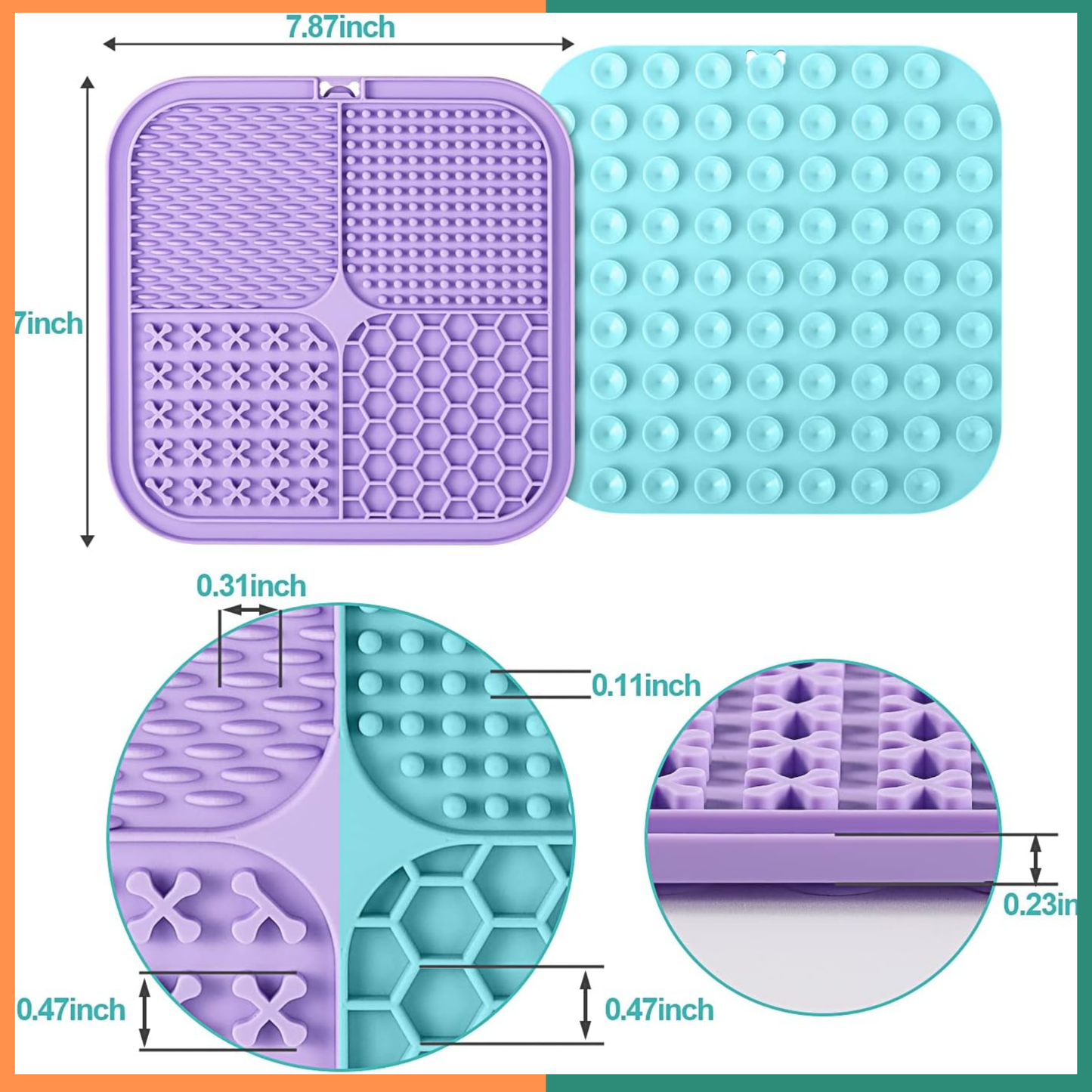 Pet Silicone Lick Mat for Dogs & Cats
