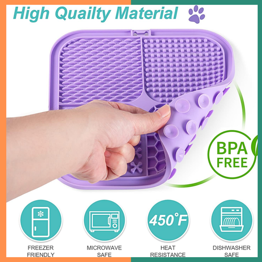 Pet Silicone Lick Mat for Dogs & Cats