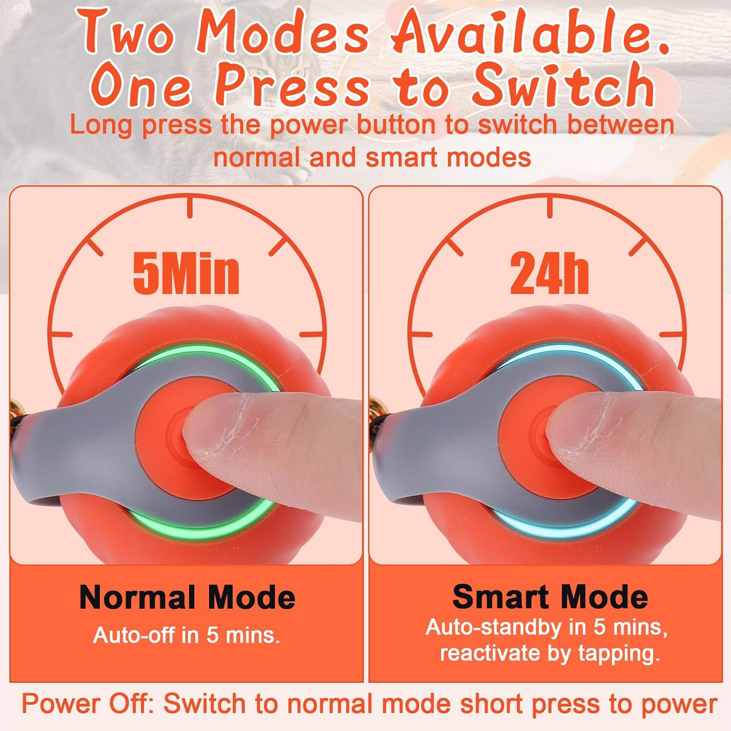 Rechargeable Automatic Cat Toy Ball with 3 Tails