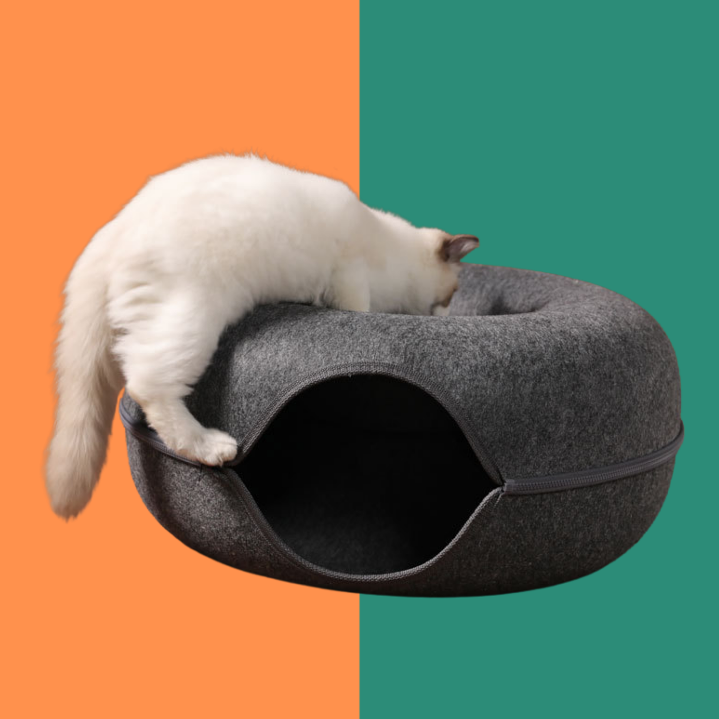 Interactive Cat Tunnel Bed House