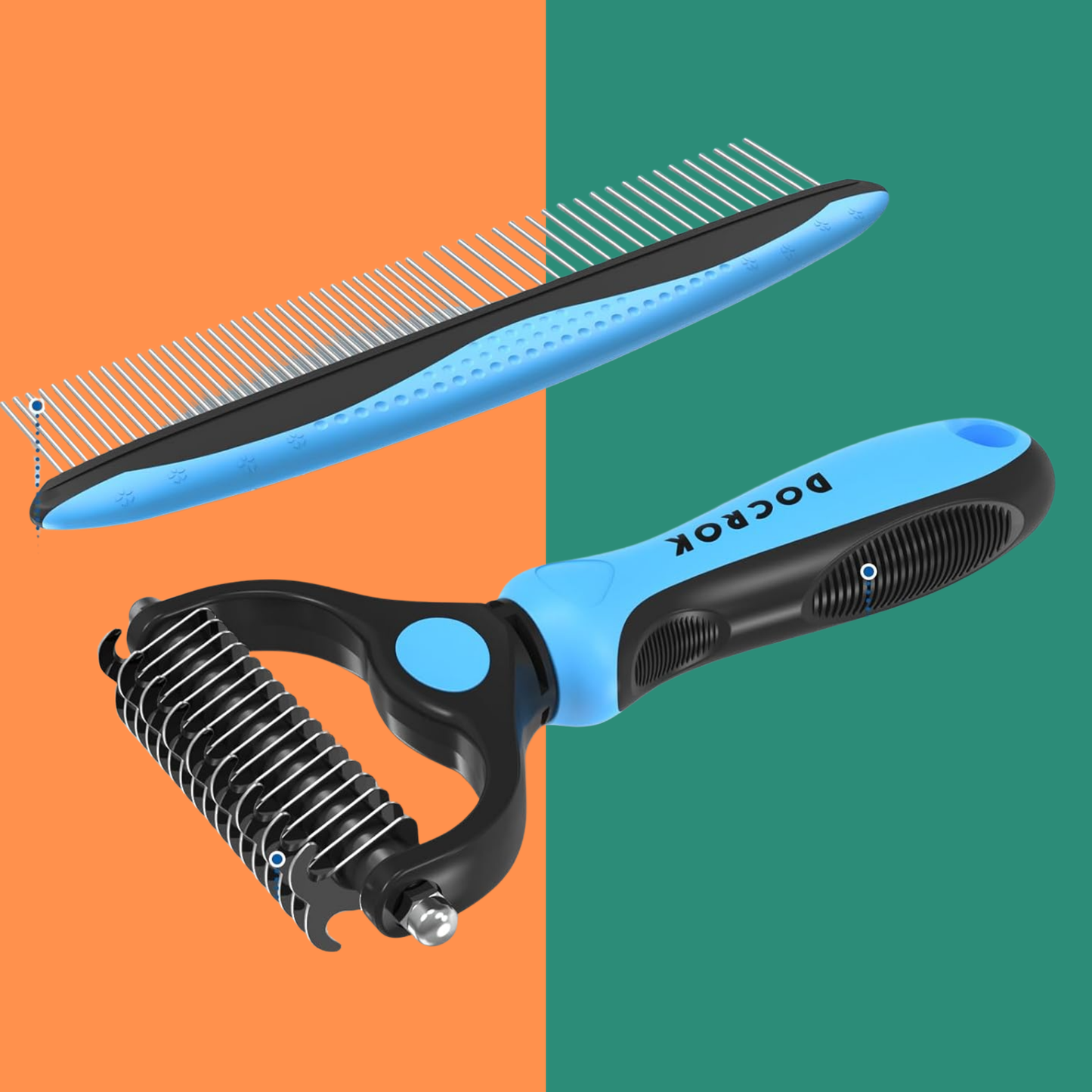 Cat & Dog Fine-Tooth Hair Removal Comb