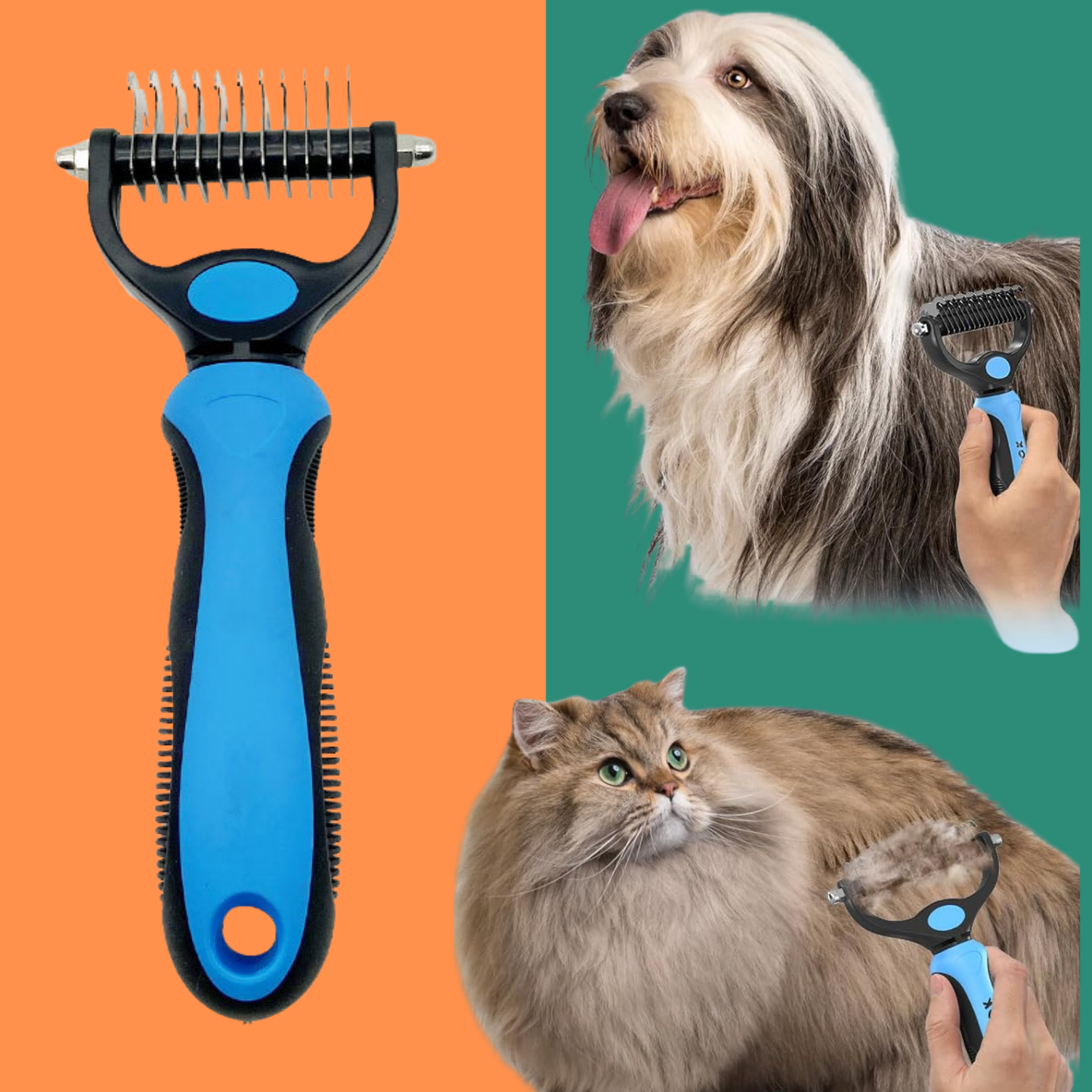 Cat & Dog Fine-Tooth Hair Removal Comb