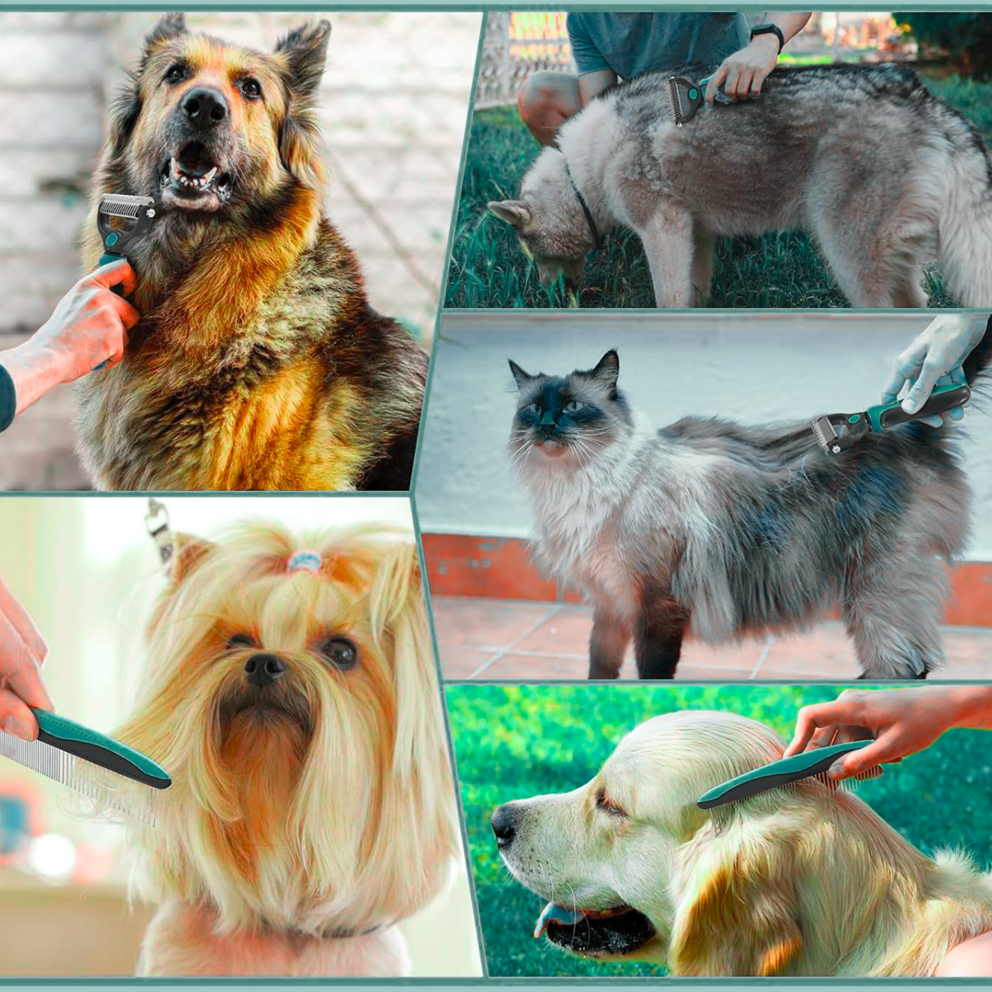 Cat & Dog Fine-Tooth Hair Removal Comb