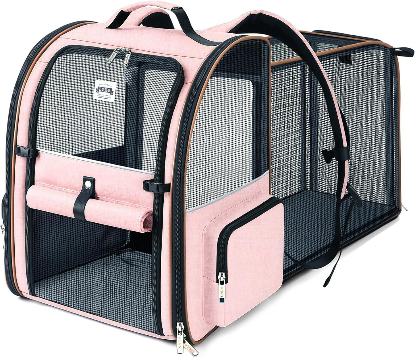 Foldable Expandable Pet Carrier Backpack for Cats & Dogs