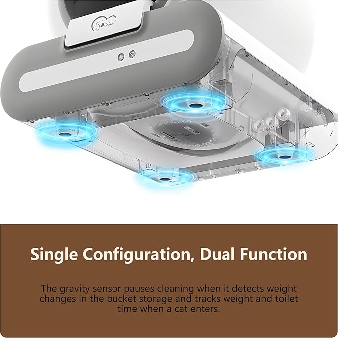 65L Smart Self-Cleaning Cat Litter Box with App Control (2.4G WiFi)