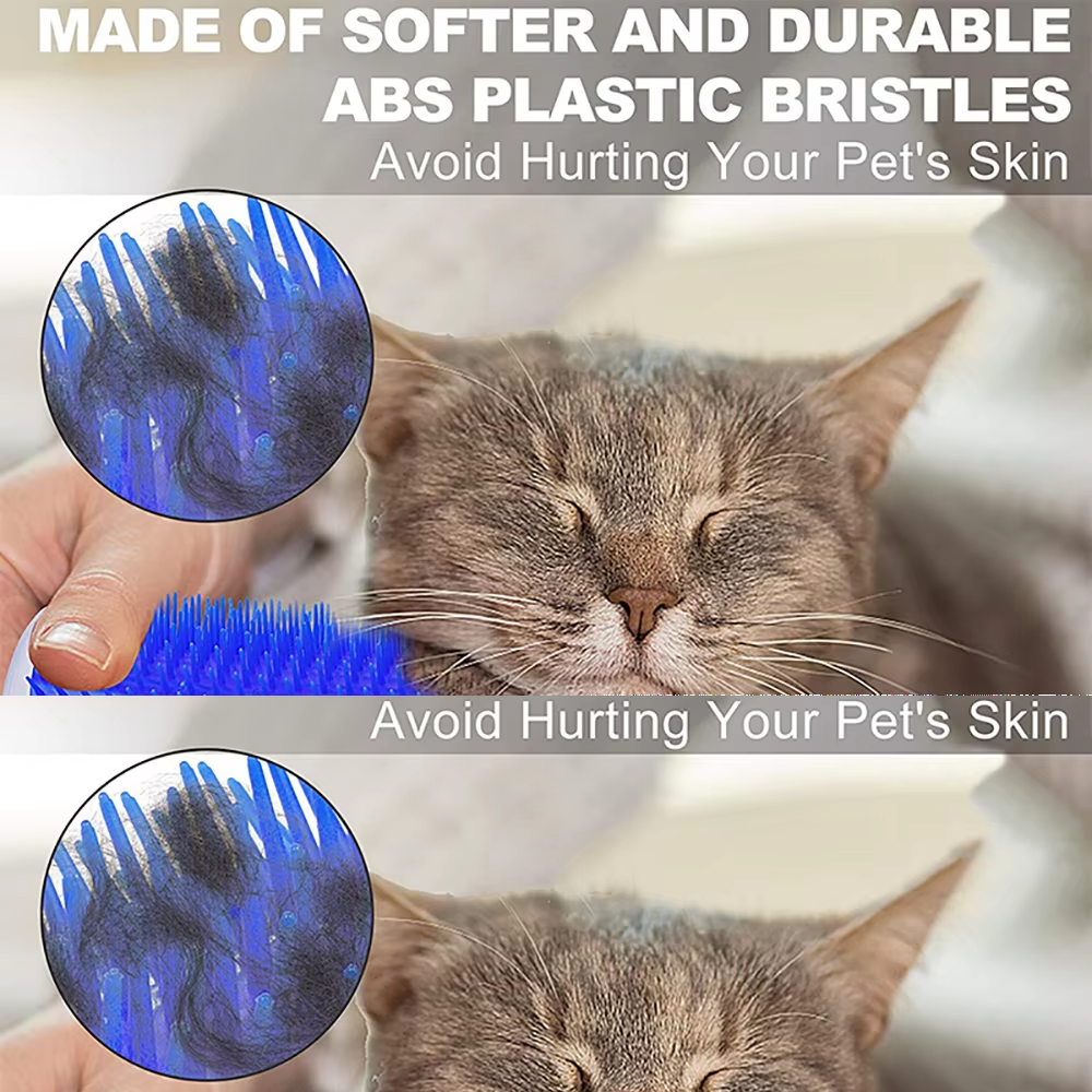 Self-Grooming Cat Corner Brush for Hair Removal & Massage