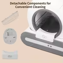 65L Smart Self-Cleaning Cat Litter Box with App Control (2.4G WiFi)